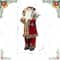 Glitzhome® 35.5" Faux Fur Traditional Christmas Santa Figurine